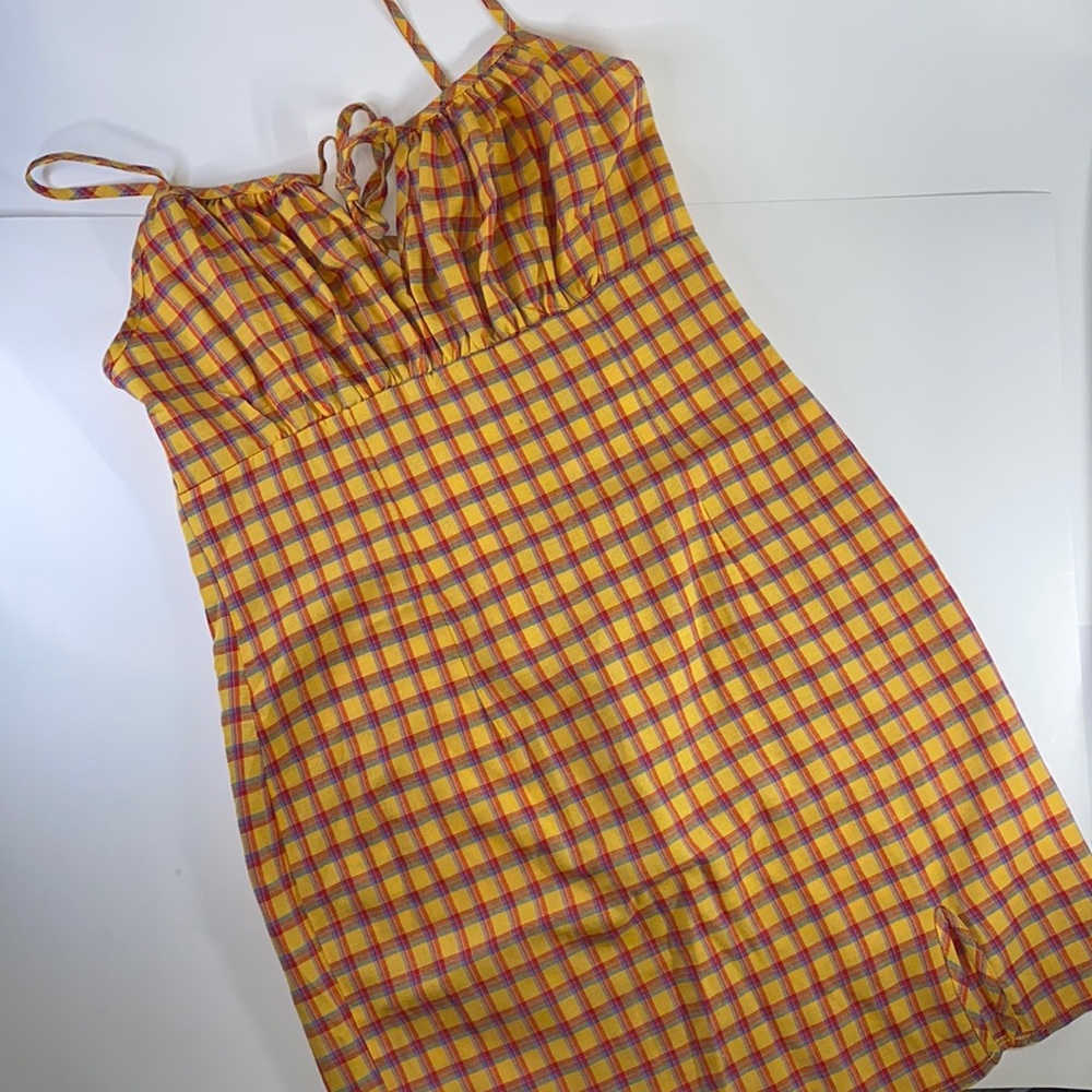 Plaid Short Dress